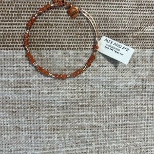 Alex and Ani Orange Twisted Bracelet